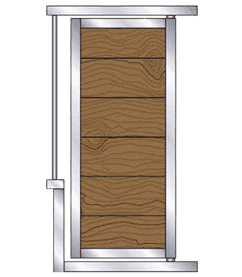 Large Solid Feed Door - Galvanized